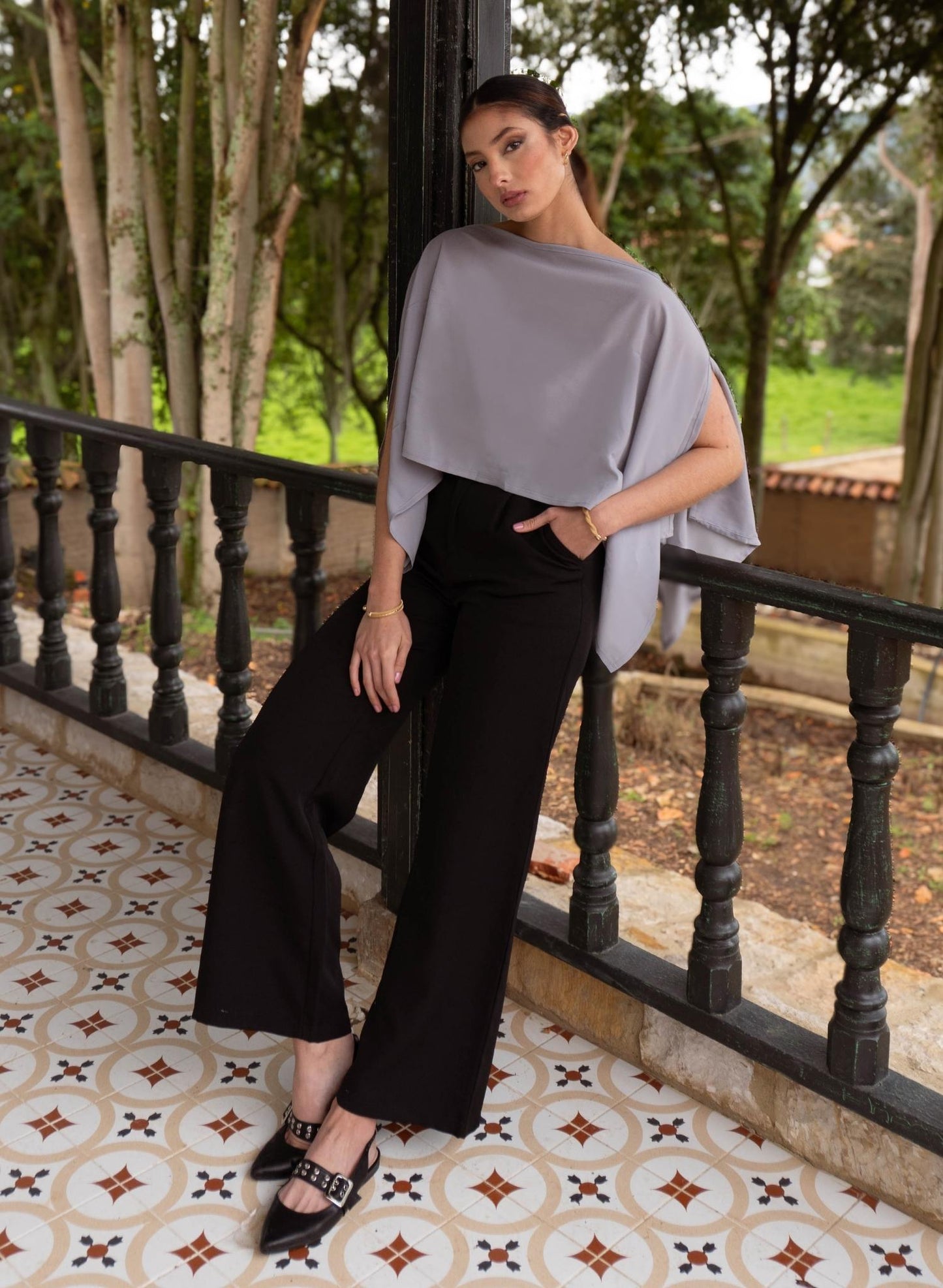 BLUSA ALBA GRIS