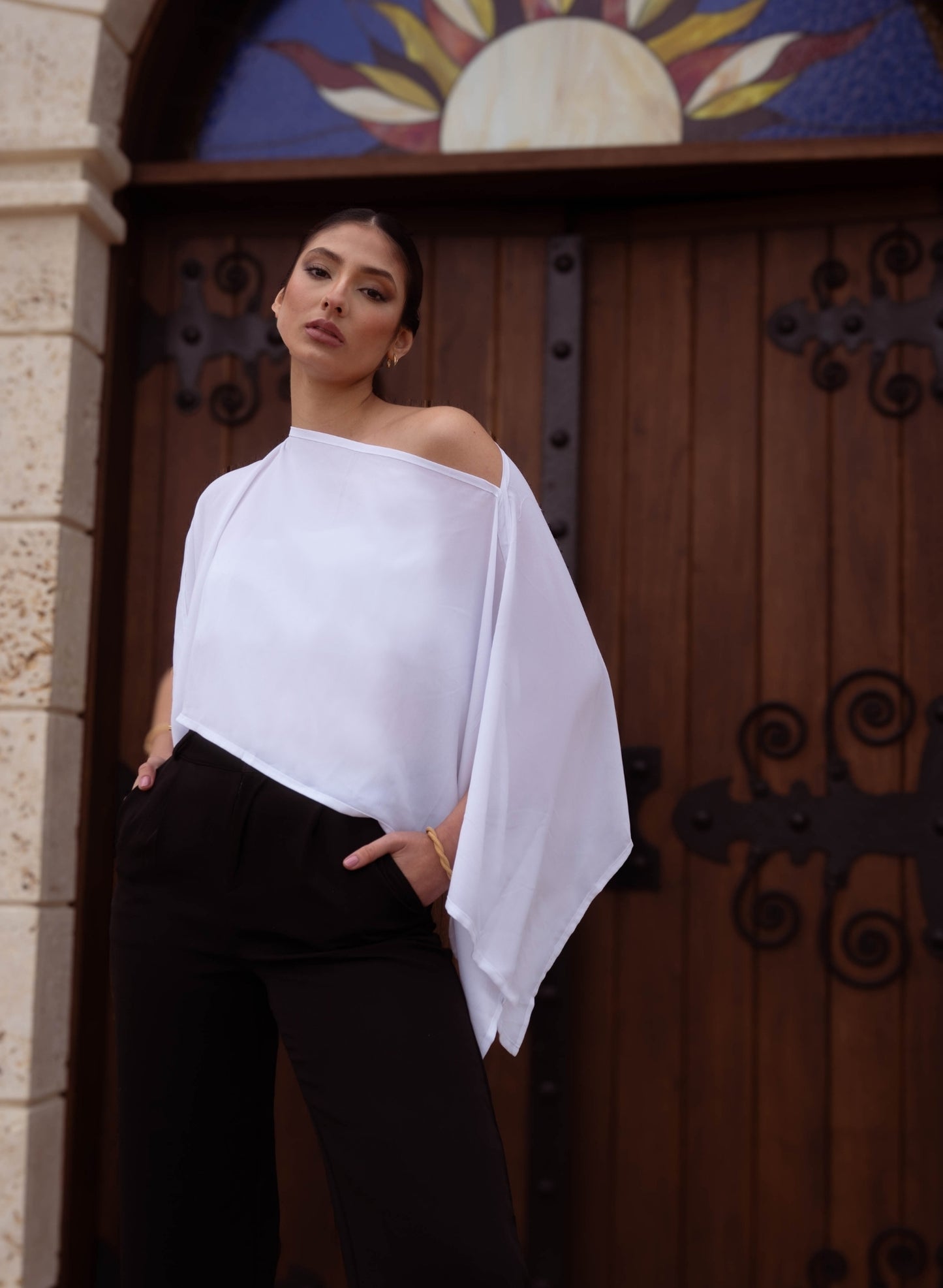 BLUSA ALBA MARFIL