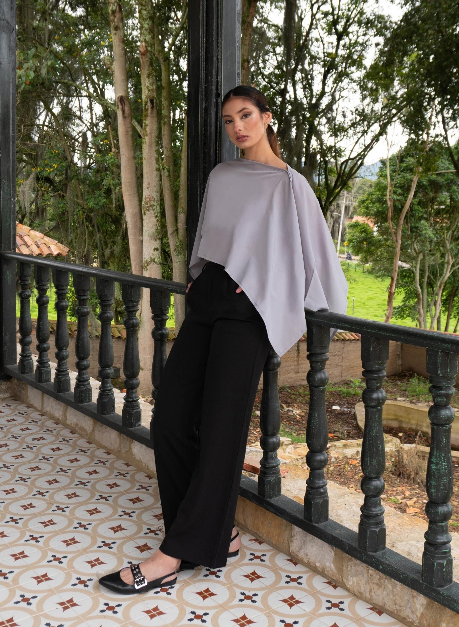 BLUSA ALBA GRIS